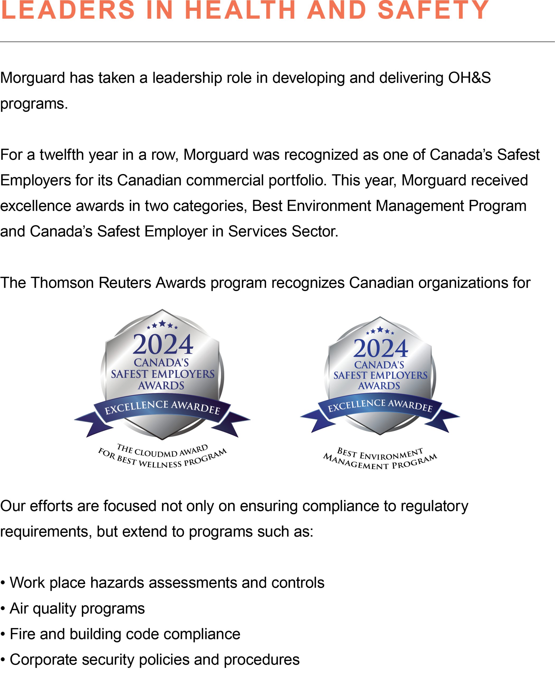 Leaders in Health and Safety