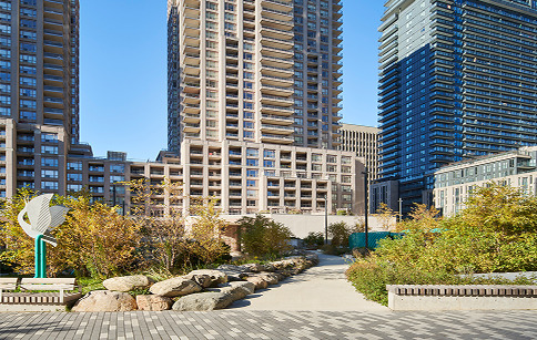 Exterior view of The Bay Club.